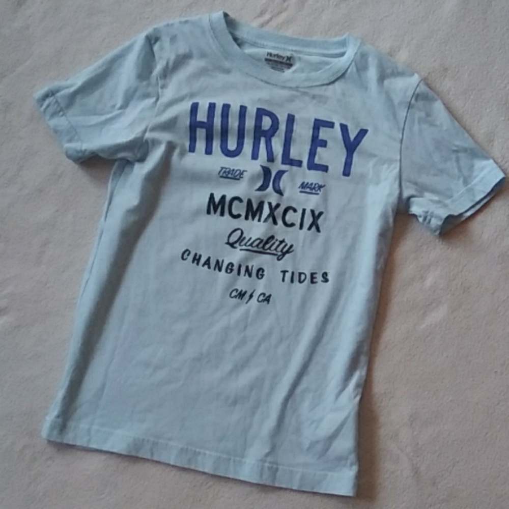 Hurley NWOT blue tee youth M 10/12